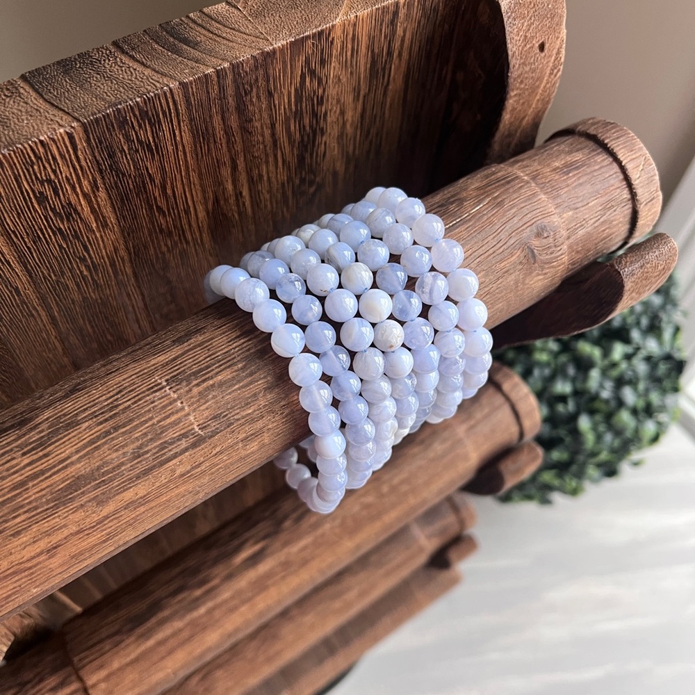 Blue lace agate bracelet